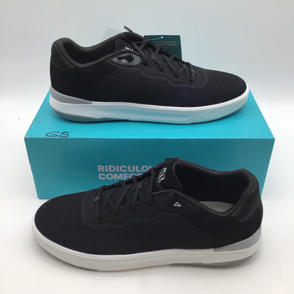 Reef Shoreline Del Mar Mens Black White Sneakers CJ8566 Size 14 NEW